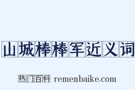 山城棒棒军近义词是什么意思的图片